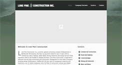 Desktop Screenshot of lonepineconst.net