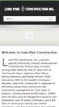 Mobile Screenshot of lonepineconst.net