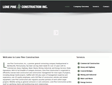 Tablet Screenshot of lonepineconst.net